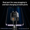 Yesido YC47 USB-C / Type-C + USB Travel Charger with 1m USB-C / Type-C to 8 Pin Cable, EU Plug (White)