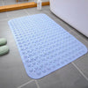 PVC Bathroom Non-slip Mat Thickened Massage Water-proof Foot Mat, Size: 40x102cm(Light Blue)