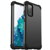 For Samsung Galaxy S20 FE 3 in 1 Shockproof PC + Silicone Protective Case(Black)