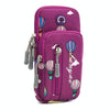 B089 Large Outdoor Sports Mobile Phone Arm Bag Riding Mountaineering Fitness Mobile Phone Case(Purple)