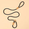 Durable Nylon Dog Lead 1.8m x 1cm, Black - Medium/Large Breeds