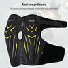MOTOLSG 2 in 1 Knee Pads Motorcycle Bicycle Riding Warm Fleece Soft Protective Gear with CE Protector (Black Yellow)