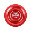 Car Engine Start Key Push Button Ring Trim Metal Sticker Decoration for Cadillac CT5 CT4 XT4 XT6 / Chevrolet Silverado (Red)
