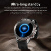 AK56 IP67 BT5.1 1.43inch Smart Watch Support Voice Call / Health Monitoring, Style:Pearl Steel Strap(Black)