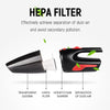 Car Wired Portable 120W Handheld Powerful Vacuum Cleaner Cable Length: 5m, without LED Light (Black)