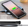 For Samsung Galaxy S21 Ultra 5G C1 2 in 1 Shockproof TPU + PC Protective Case with PET Screen Protector(Black)