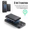For iPhone 15 Pro Max DG.MING MAGKING-K2 Series MagSafe RFID Card Bag Detachable Phone Case(Black)