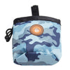 Camouflage Dog Treat Bag with Poop Bag Dispenser (Blue)