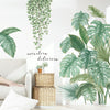 2pcs /Set 30x90cm Plant Wall Stickers Garden Fresh Room Door Decorative Stickers