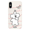 For iPhone X / XS Skin Feeling Jelly TPU Hybrid PC Phone Case(Like Koala White)