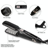 Multi-functional Long & Short Hair Styling Iron Ceramic Tourmaline Volumizing Hair Iron(White gold)