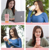 Portable USB Rechargeable Mini Household Electric Fruit Juicer(Pink)