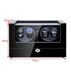 Electric Motor Rotating Watch Box Automatic Mechanical Watch Shaker, US / EU / UK Plug(Ebony)