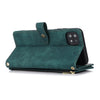 For Samsung Galaxy A22 5G Dream 9-Card Wallet Zipper Bag Leather Phone Case(Green)