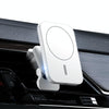 adj-987 15W Magsafe Magnetic Car Air Outlet Wireless Charger with LED Indicator(White)