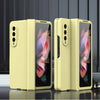 For Samsung Galaxy Z Fold3 5G 360 Full Body Hinge Flip Phone Case(Yellow)