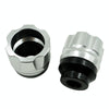 2 Pairs Motorcycle Modified Accessories Anti-Drop Cup CNC Aluminum Alloy Anti-Collision And Shock Absorbing Front Fork Cup(Silver)