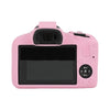 For Canon EOS R100 Litchi Texture Soft Silicone Protective Case(Pink)