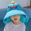 Summer Cartoon Print Big Brim Sun Hat For Children, Size: Hat Circumference 50-54cm(Lake Blue)