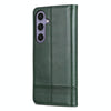 For Samsung Galaxy A56 5G AZNS Magnetic Calf Texture Flip Leather Phone Case(Dark Green)