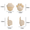 5 PCS Children Silicone Table Anti-Collision Protection Corners Guard(Claw Face Coffee)