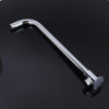 With Base Top Spray Rod Shower Tube Stainless Steel Shower Outlet Pipe Elbow, Size: 39cm