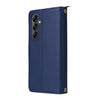 For Samsung Galaxy A14 Nine-card Slots Zipper Wallet Bag Leather Phone Case(Blue)