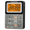 SH-01M Mini Portable Multifunctional Digital Display Two-Channel Radio, Size: JPN Version(Silver Gray)