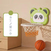 Children Basketball Frame Ball Toy Indoor Wall Mounted Hole-Free Shooting Boys Toy, Color: Standard Model Green + 1 Ball