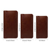 PU Flip Double Phone Card Slot Case, Size:19 x 11cm(Brown)