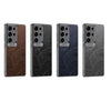 For Samsung Galaxy S24 Ultra 5G Oil Wax Leather Classic Shockproof Phone Case, Not Included Pen(Blue)