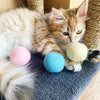 Catnip Vocal Ball Toy, Wool, Pink/Blue/Yellow, Batteries Included