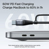 JOYROOM SA37-1T2 60W Multi-Function Series 2 in 1 Fast Charging Data Cable, Length:1.2m(Black)