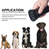 Ultrasonic Dog Repeller LED Flashlight - Black