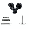 Canoe Paddle Fishing Rod Holder Rail Bracket Kayak Accessories, Specification: 25 Roller Paddle Clamp