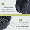 Portable Small Outdoor Folding Round BBQ Grill Wild Camping Cooking Tools, Specification: No Storage Bag