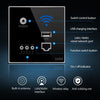 86 Type Through Wall AP Panel 300M Hotel Wall Relay Intelligent Wireless Socket Router With USB(Silver)