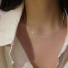 Ladies Light Luxury Bowknot Necklace Clavicle Chain, Specification:XL0140