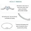 S925 Sterling Silver Plated White Gold Heart DIY Basic Bracelet, Length: 17cm