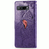 For Asus ROG Phone 3 ZS661KS Butterfly Love Flower Embossed Horizontal Flip Leather Case with Bracket / Card Slot / Wallet / Lanyard(Dark Purple)