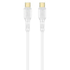 awei CL-221T Type-C to Type-C 240W Smart Fast Data Charging Cable, Length:2m(White)