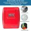 Secure Wall-Mounted Key Safe Box - Blue - Nail-Free