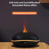 SD13 200ML Car USB Flame Aromatherapy Diffuser Home LED Night Light Silent Mist Humidifier(White)