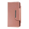 For Samsung Galaxy S25 Ultra 5G Multifunctional 7-Card Wallet Leather Phone Case(Rose Gold)