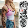 Large Arm Sleeve Waterproof Temporary Tattoo Sticker(TQB-054)
