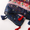 180 X 85cm  Women Cotton And Linen Scarf Retro Splicing Bohemian Printed Silk Shawl SL1906-022