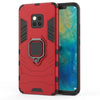 PC + TPU Shockproof Protective Case for Huawei Mate 20 Pro, with Magnetic Ring Holder (Red)