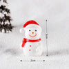 4pcs Christmas Micro Landscape Decorations Resin Craft Gifts Home Decoration Ornaments, Spec: Snowman No.4