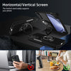 For Samsung Galaxy Z Fold6 360 Rotation Ring Holder MagSafe Shockproof PC Phone Case(Black)