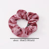 5 PCS Velvet Solid Color Elastic Hair Bands Ponytail Holder Scrunchies Tie Hair Rubber Band Headband(Red)